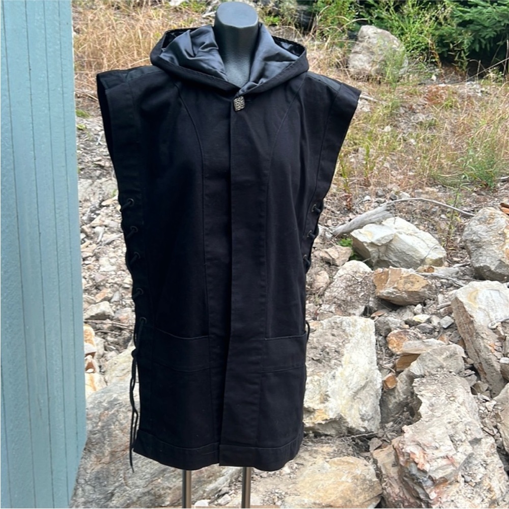 Tickle Thy Fantasy Black Hooded Vest